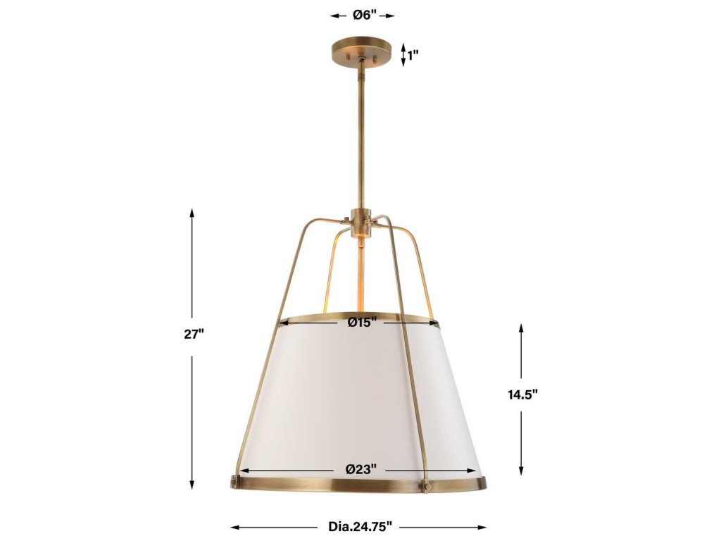 Leather Classic, 4 Lt Pendant - White - image 13