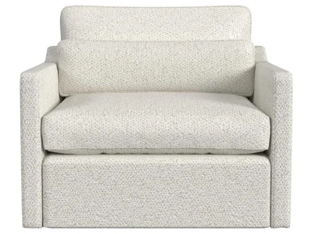 Slope Swivel Chair-And-A-Half - Cuddly Cream