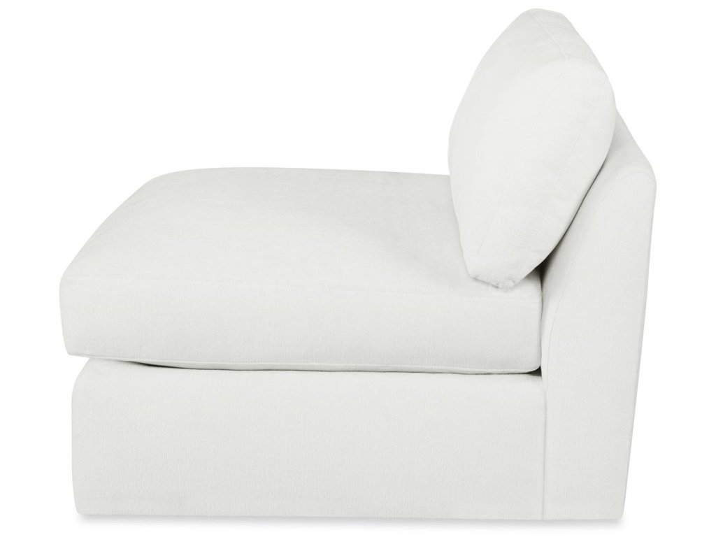 Slope Sofa, Armless - Alabaster Chenille - image 4
