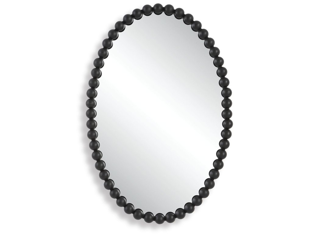 Serna Oval Mirror, Black - main image
