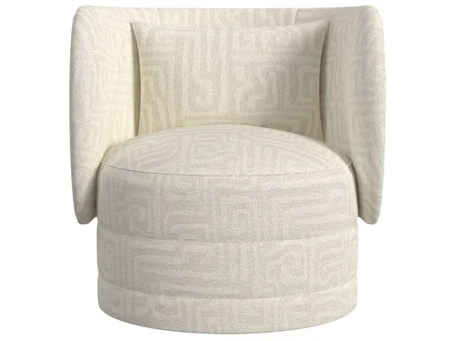 Sanctuary Swivel Chair - Maze Oyster
