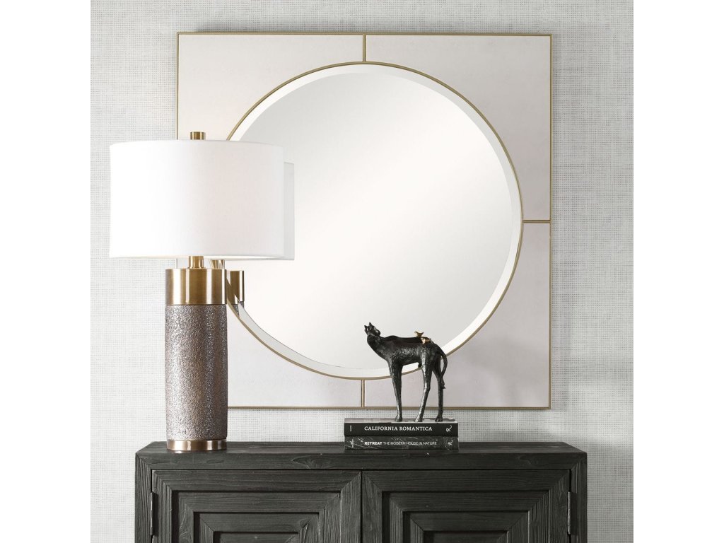 Cyprus Square Mirror, White - image 6