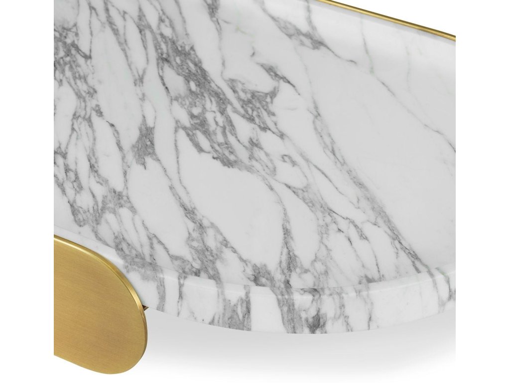 Lozenge Tray - Arabescato Marble - image 5