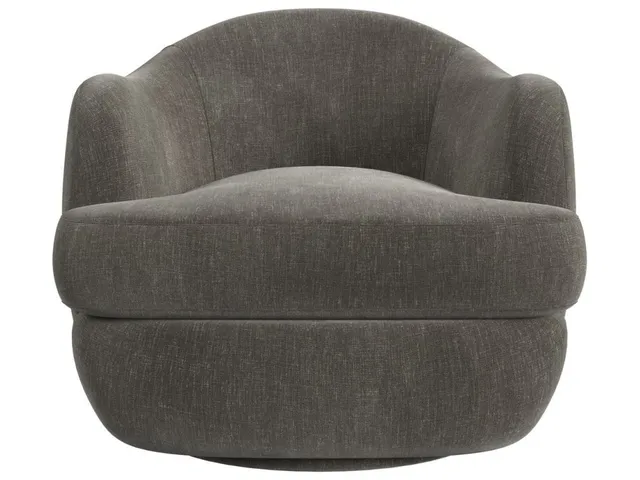 Scoop Swivel Chair - Lux Graphite
