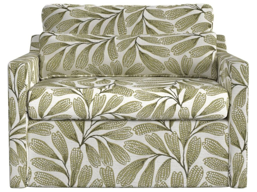 Slope Swivel Chair-And-A-Half - Hedge Green - image 1