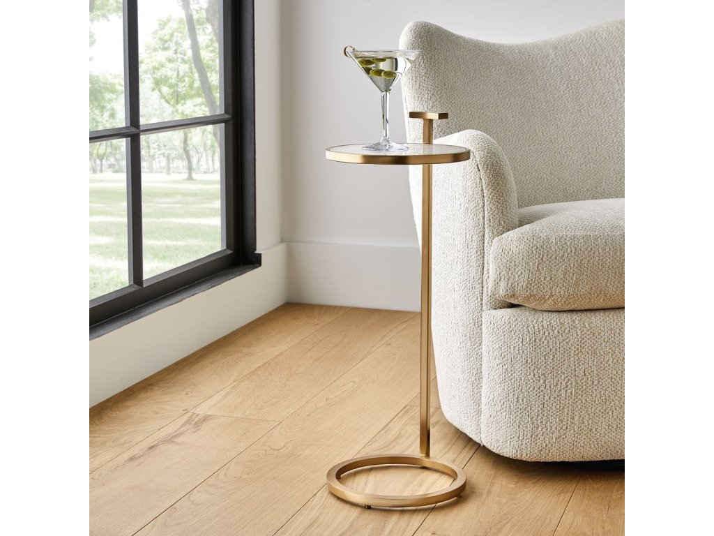 Jewel Pull Up Accent Table - Round - image 1