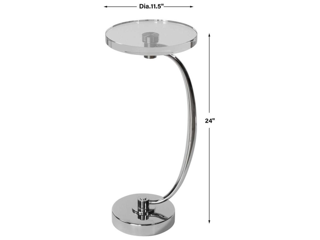 Waveney Drink Table, Nickel - image 5