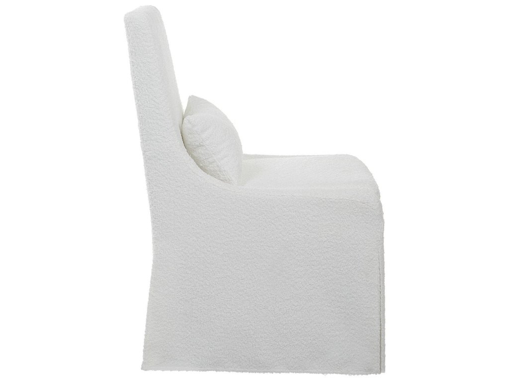 Coley Armless Chair, White - image 3