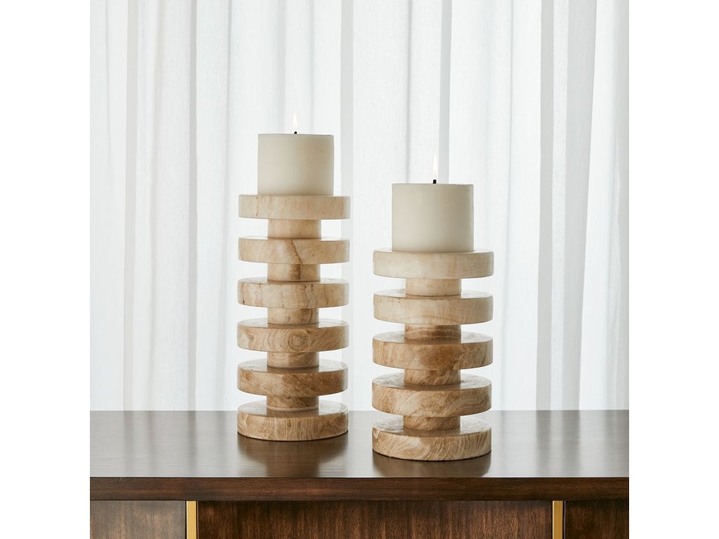 Emora Pillar Candleholders, S/2 - image 2