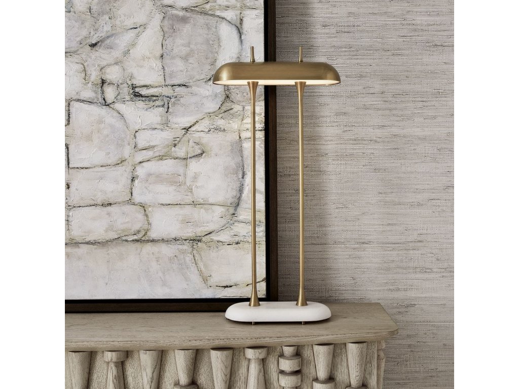 Papyrus Buffet Lamp - White Marble - image 1