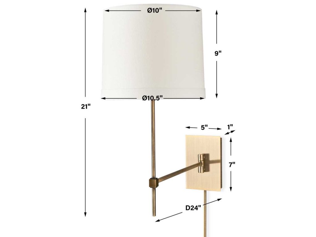 Swing Time, 1 Lt Sconce - Antique Brass, 2 Cartons - image 8