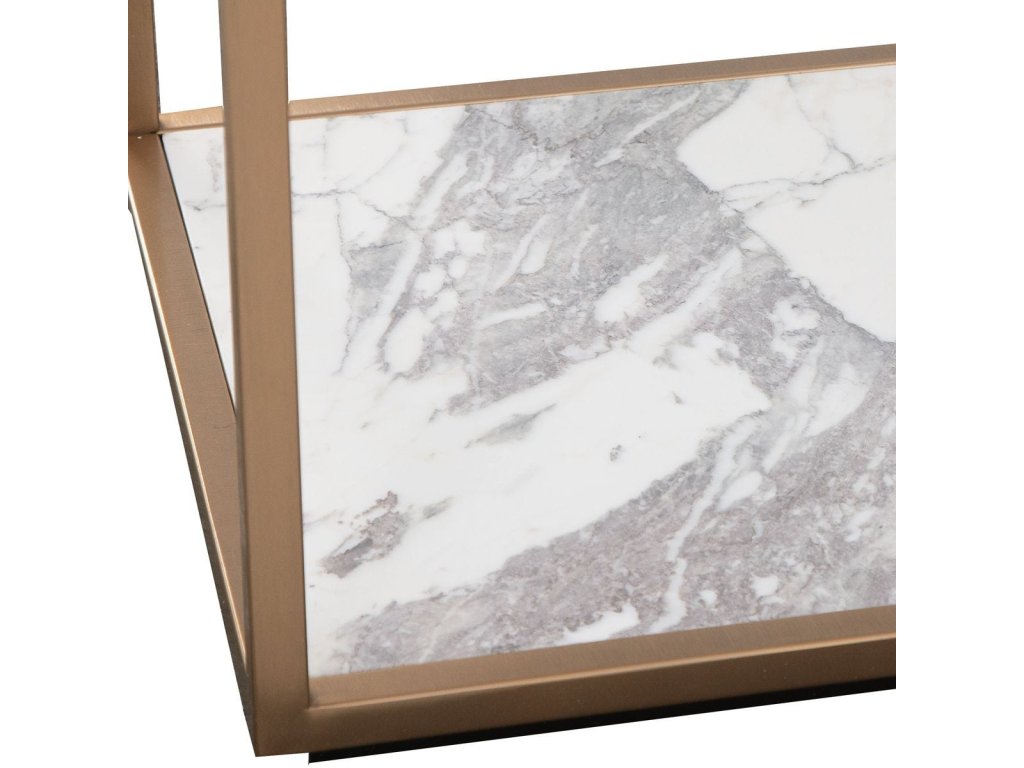 Floating Plane Etagere - Marble/Brass - image 5
