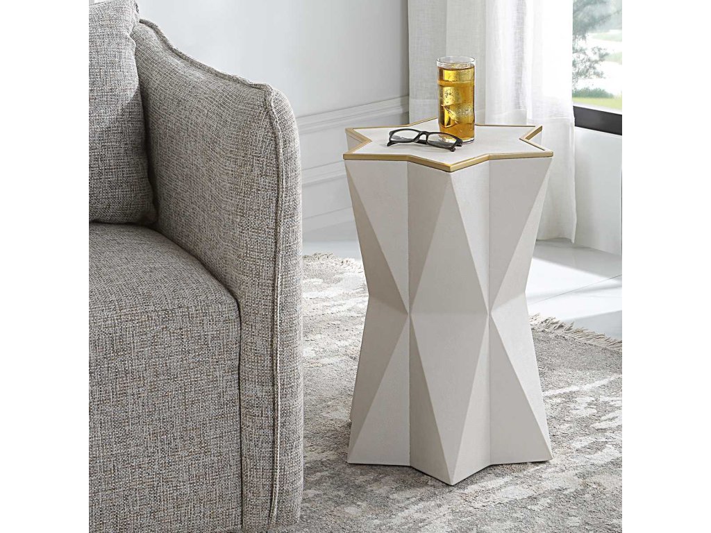 Capella Accent Table, White - image 1