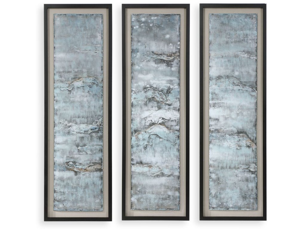 Ocean Swell Framed Prints, S/3, 3 Cartons - main image