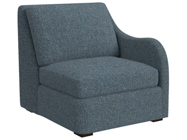 Little Wave Sofa, Right Arm Facing - Tweedy Bird Jewel - Alternative View