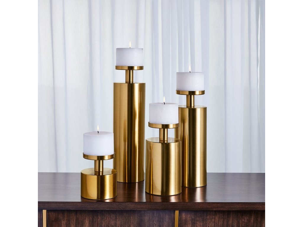 Kamdyn Candleholders - Brass, S/4 - image 1