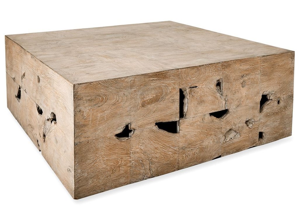 Teak Tac Toe Coffee Table - Light - image 2