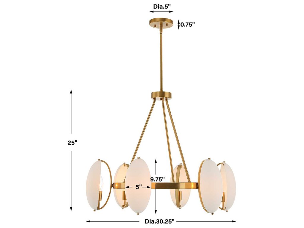 Oviform, 6 Lt Chandelier - image 10