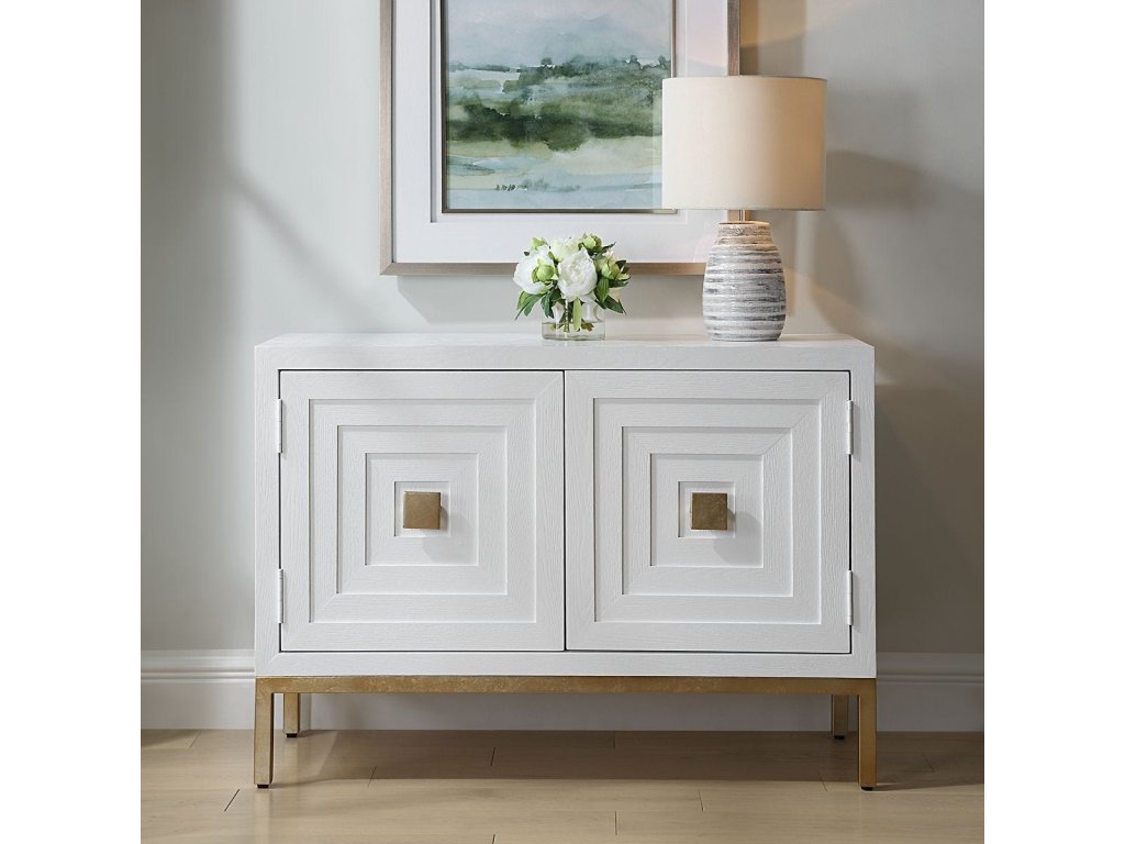 Aiken 2 Door Cabinet, White - image 1