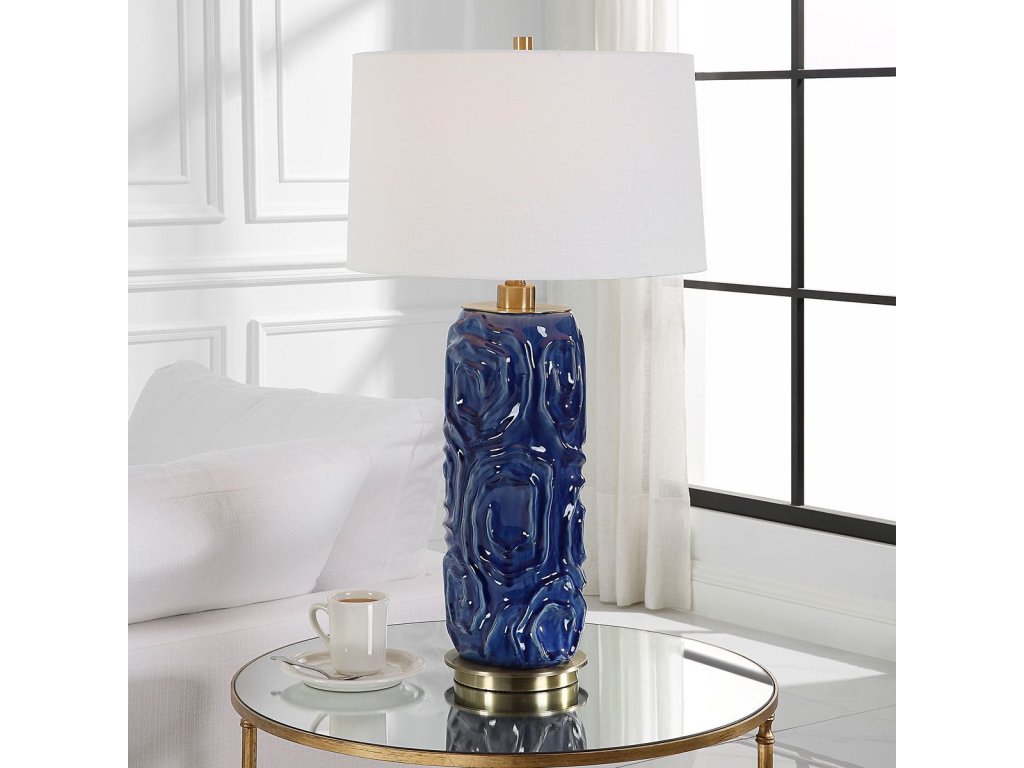 Zade Table Lamp, Blue - image 1