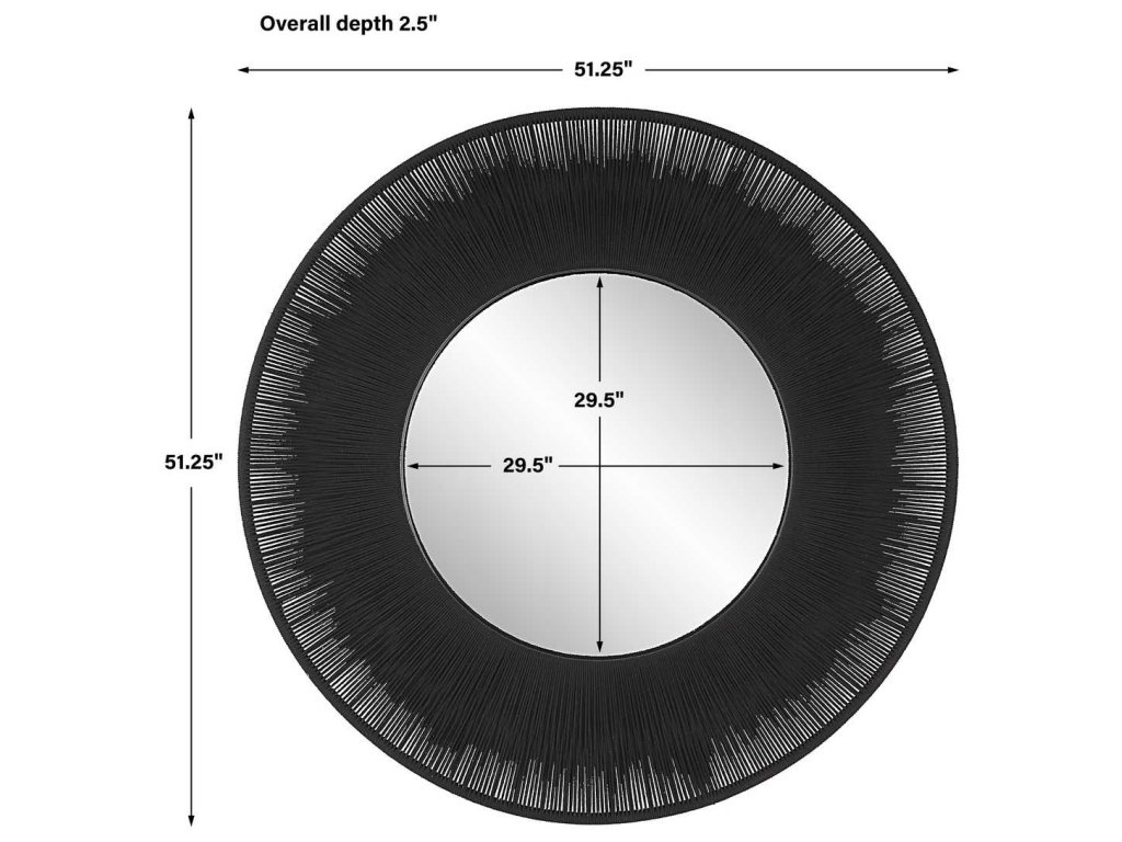 Sailor'S Knot Round Mirror, Black - image 5