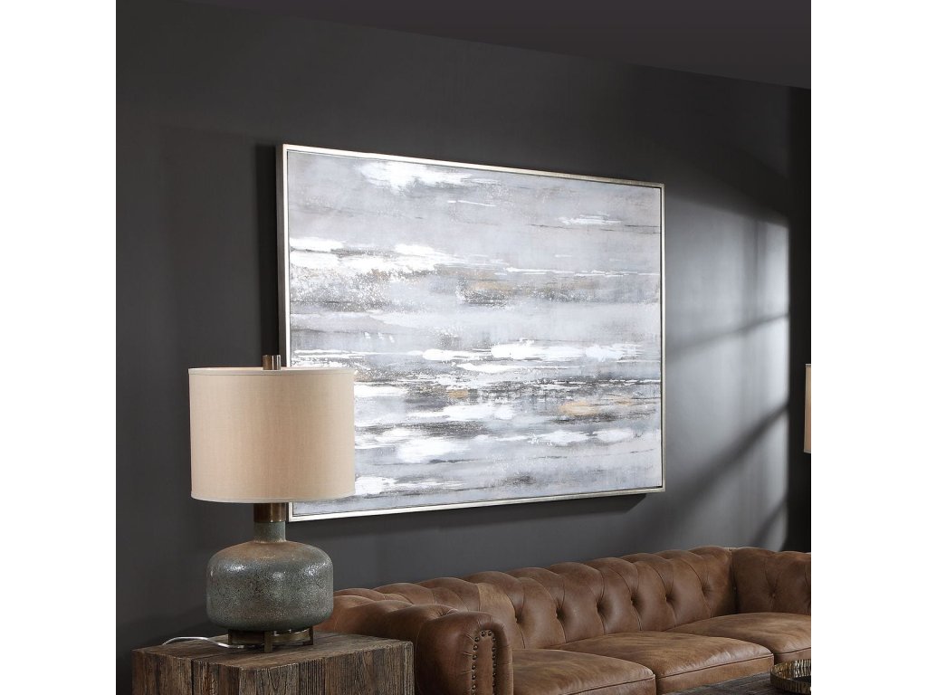 Smoky Waves Hand Painted Canvas - image 4