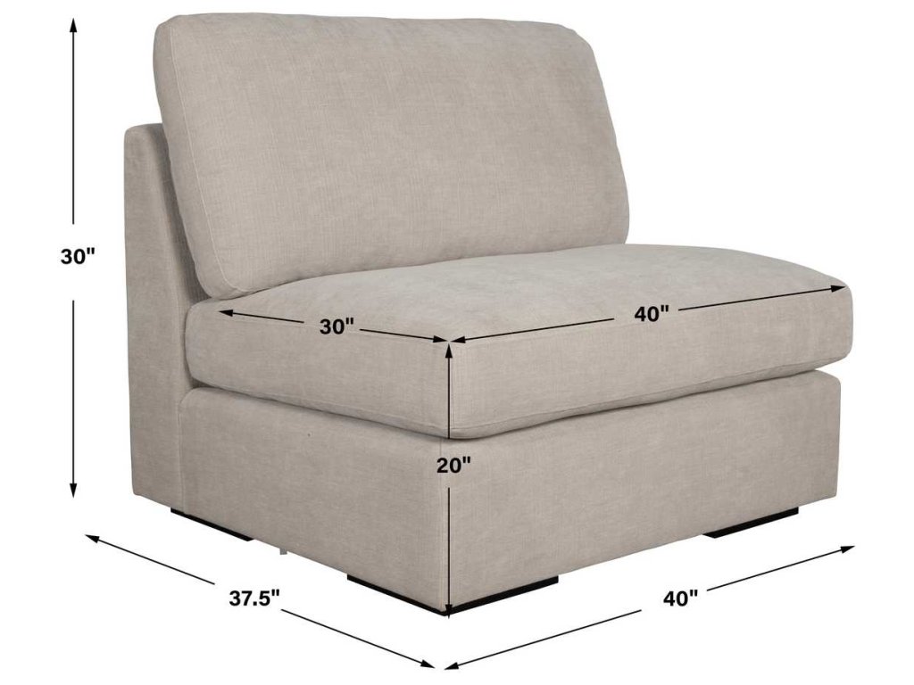 Refuge Sofa, Armless, Sand - image 7