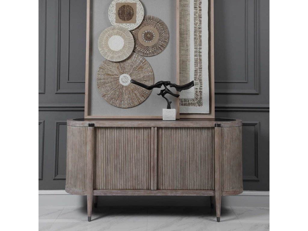 Tambour Cabinet - Natural Wash - image 3