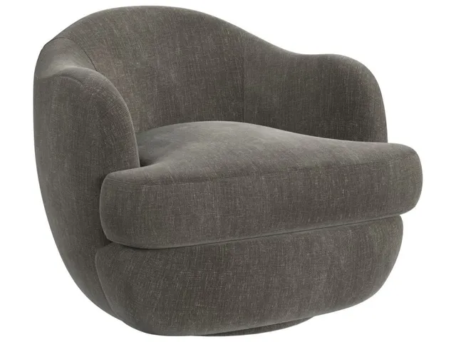 Scoop Swivel Chair - Lux Graphite