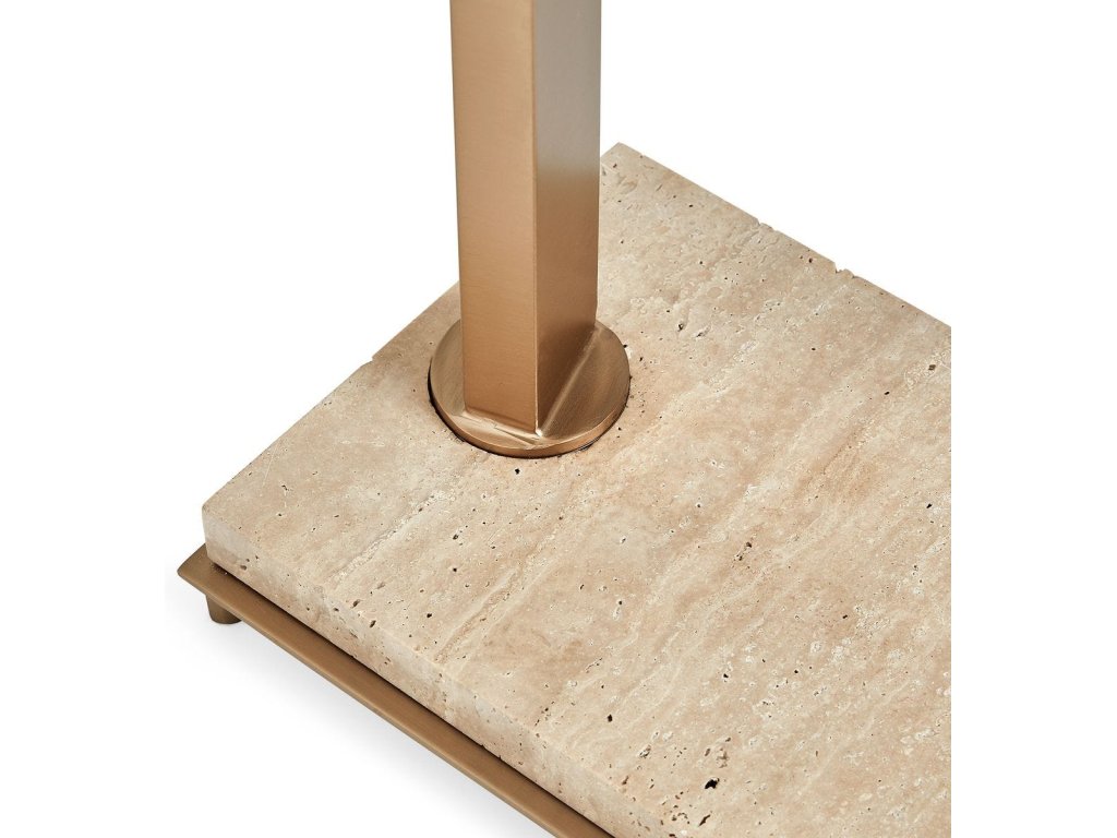 Illume Floor Lamp - Travertine/Brass - image 6