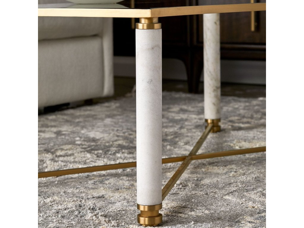 White Pillar Coffee Table - image 6