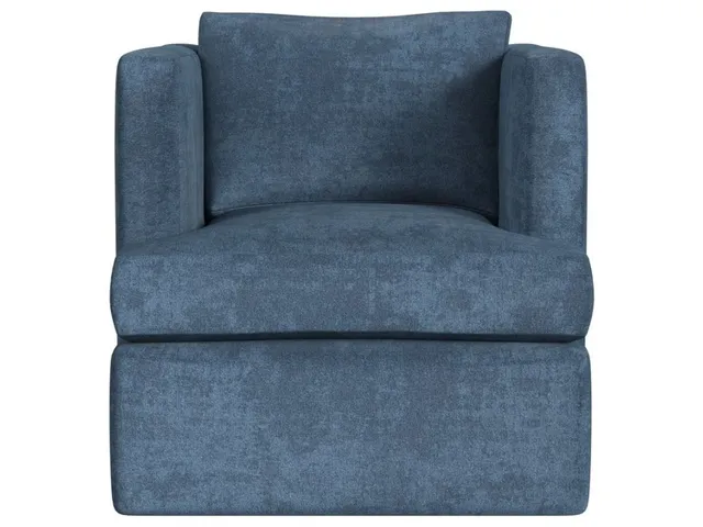 Elevated Swivel Chair - Lux Peacock
