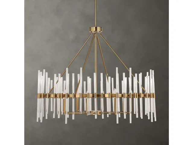 Crystal Stick, 8 Lt Chandelier - Alternative View