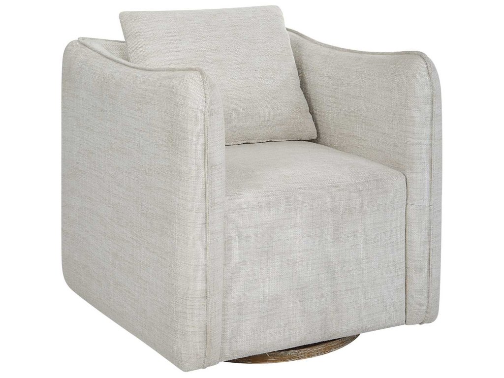 Corben Swivel Chair, White - image 2