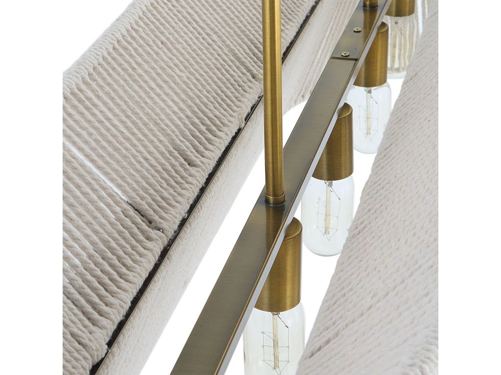 Highly Strung, 5 Lt Linear Pendant - White - image 6
