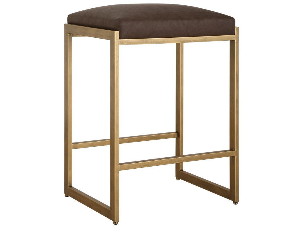 Atticus Counter Stool, Gold - image 2