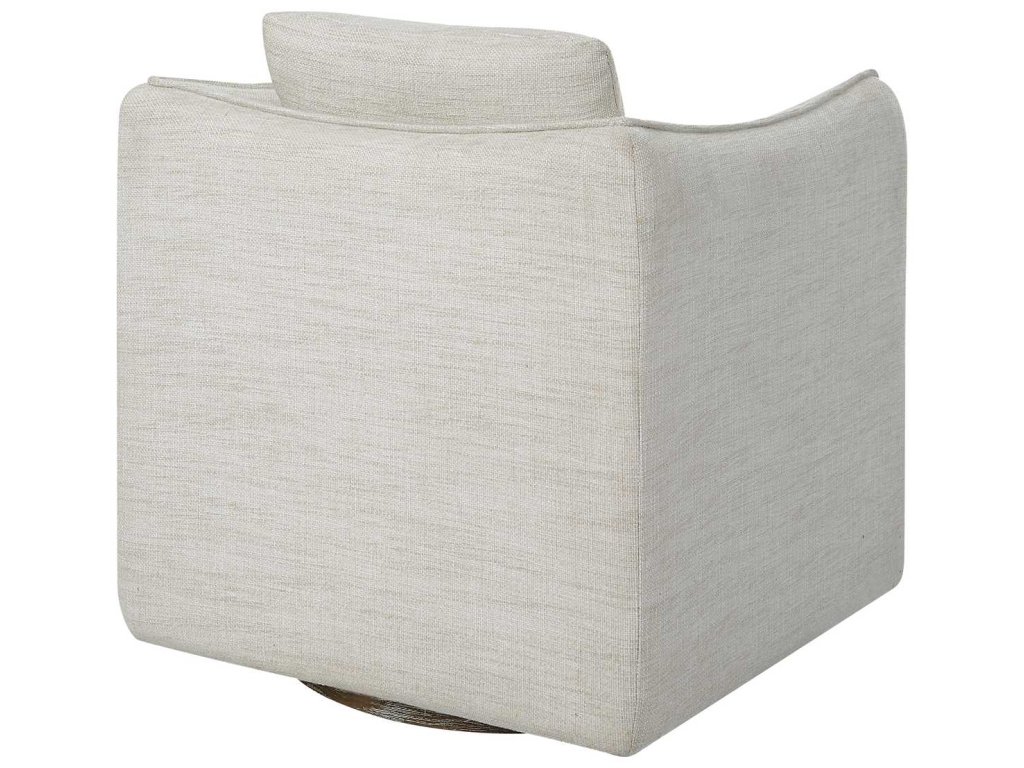 Corben Swivel Chair, White - image 4