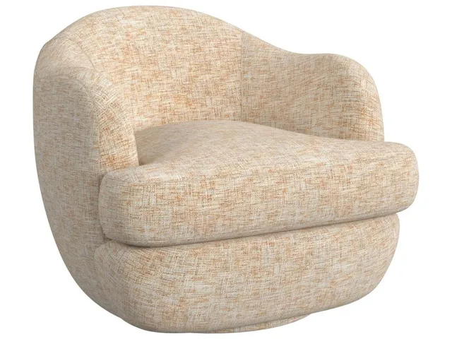 Scoop Swivel Chair - Thatched Butterscotch