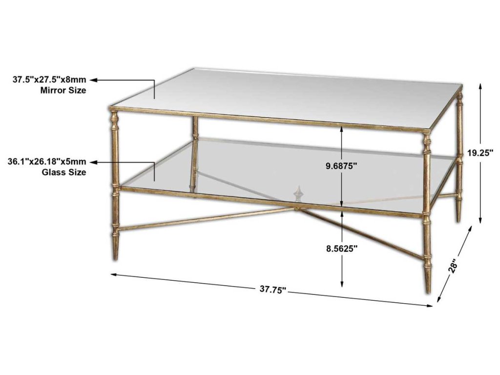 Henzler Coffee Table, Gold - image 5