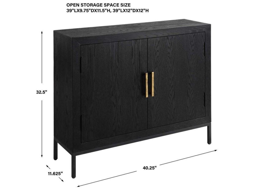 Front Range 2 Door Cabinet, Black - image 9