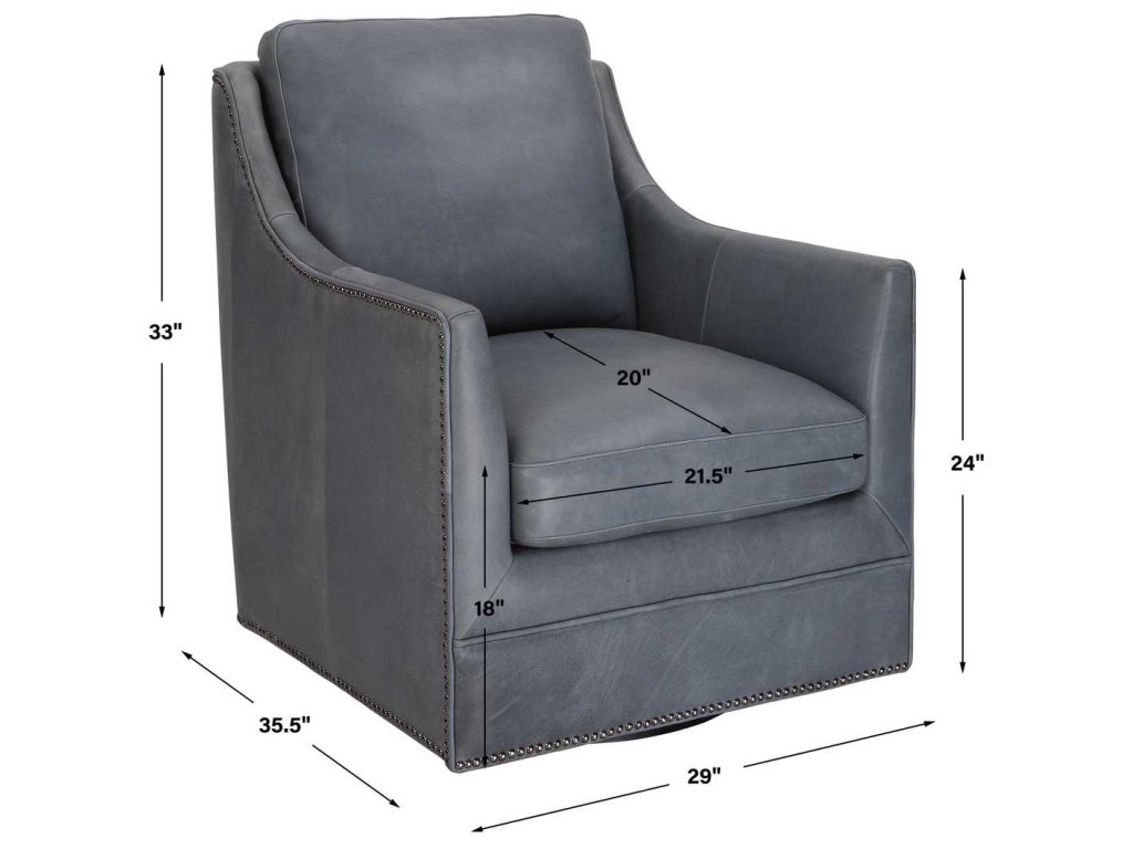 Drift Swivel Chair - Blue - image 8