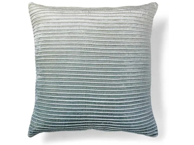 Fade Out Velvet Pillow - Blue