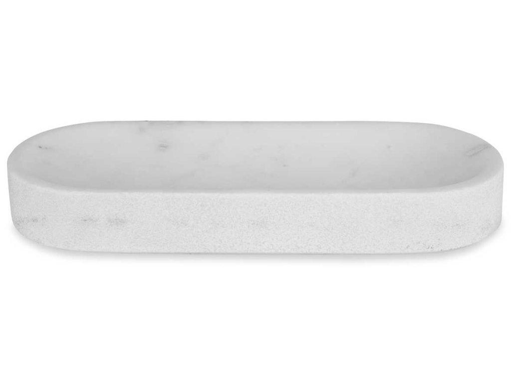 Big Pill Bowl/Tray - White Marble - main image