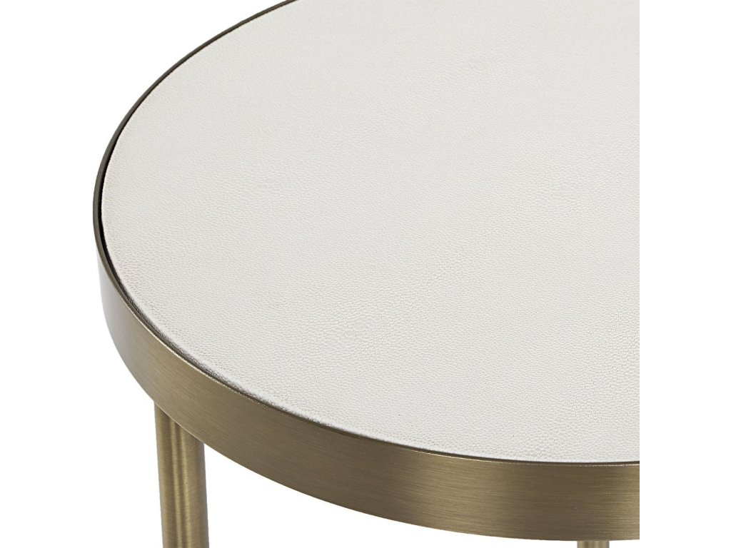 Aragon Nesting Tables, S/2, White - image 5
