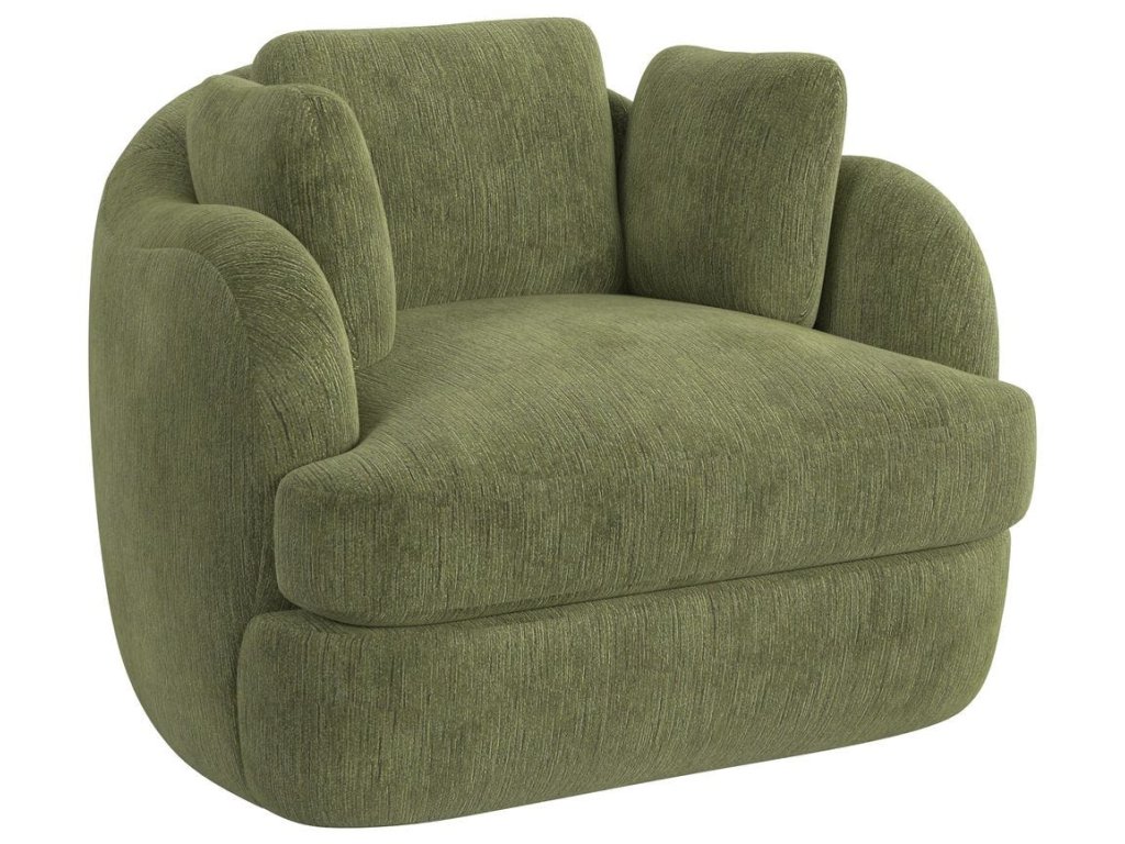 Scoop And A Half Swivel Chair - Antique Loden - image 1