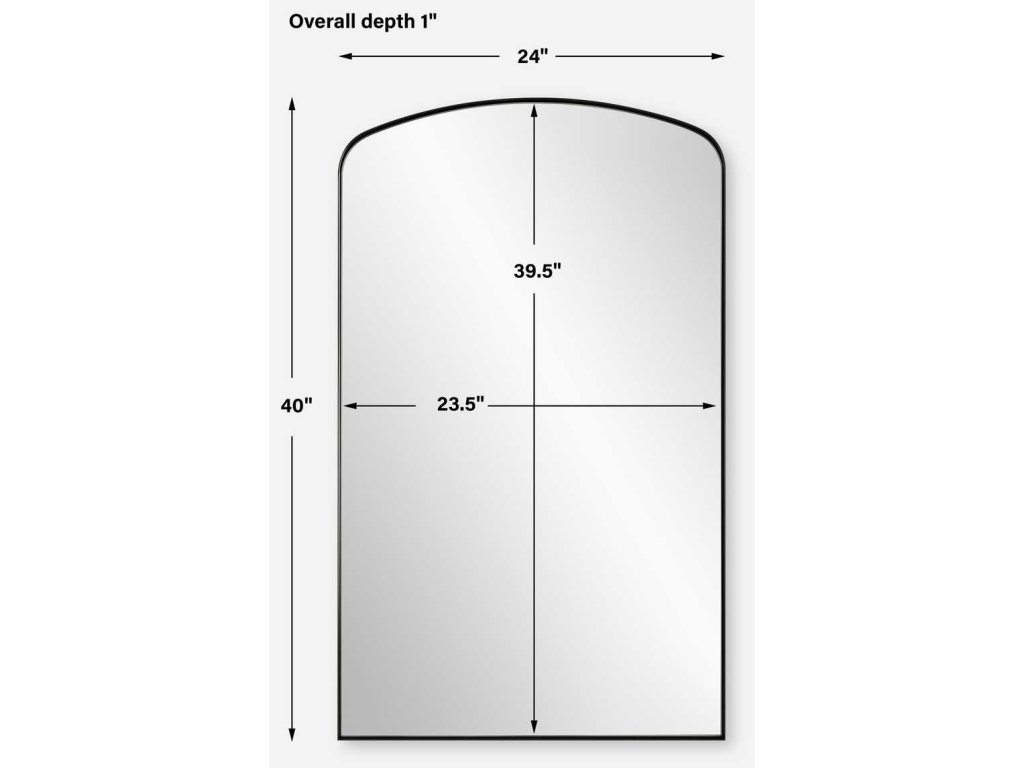 Tordera Arch Mirror, Black - image 6