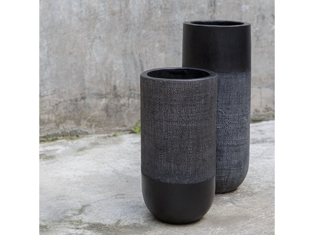 Woven Shadow Vases, S/2 - image 3