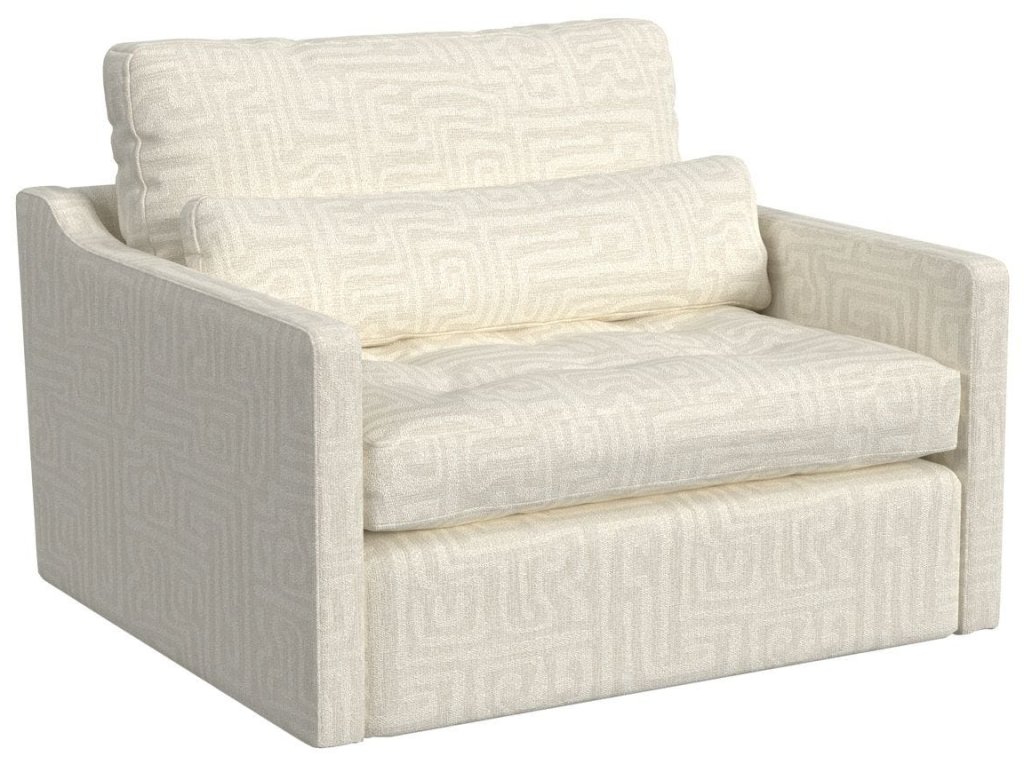 Slope Tufted Swivel Chair-And-A-Half - Maze Oyster - image 2