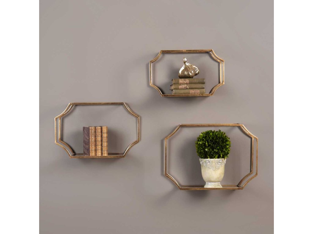 Lindee Wall Shelves, S/3 - image 1