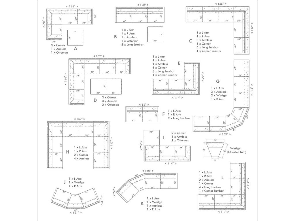 Slope Sofa, Ottoman - Alabaster Chenille - image 3